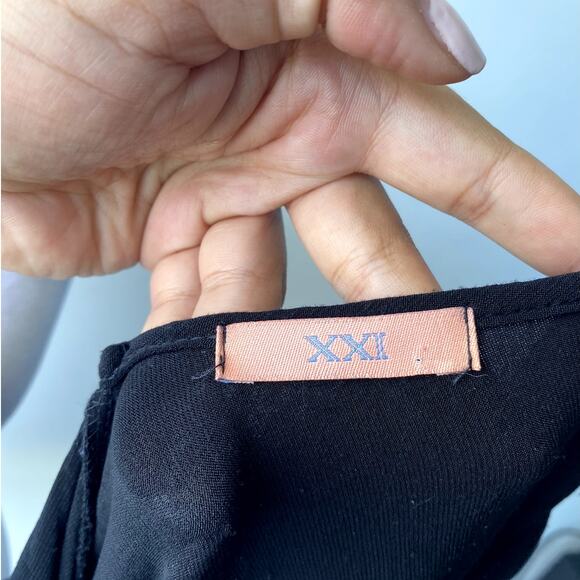 Black Vintage Y2k Forever 21 Wrap Sparkly Mini Dress Size Large - Picture 8 of 8